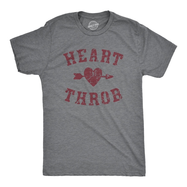 Valentine's Day Heart Shirt Mens, Heart Throb, Heart Shirts, Heart With An Arrow, Love Shirt, Anniversary Big Love Shirts, Valentine's Day