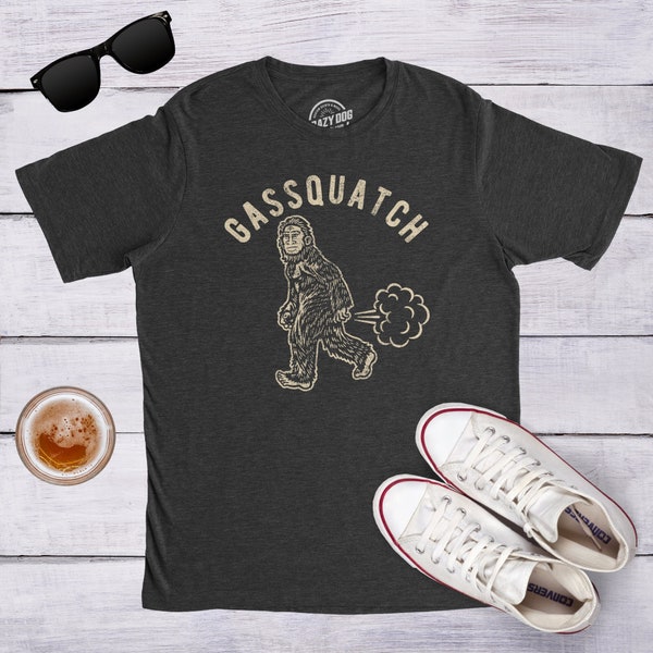 Gassquatch T-Shirt, Lustiges Bigfüße Yeti Sasquatch Hemd