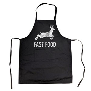 Fast Food, Hunting Aprons, Funny Aprons, Fathers Day Gift, Gift for Dad, Cooking Apron, Funny Gift For Cooks, Funny Gifts For Dad