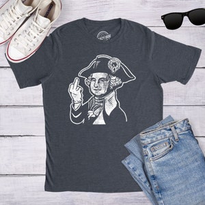 Shirt George Washington, middelvinger George Washington, shirt Independence Day, shirt 4 juli, shirt patriottisch, shirt Amerika