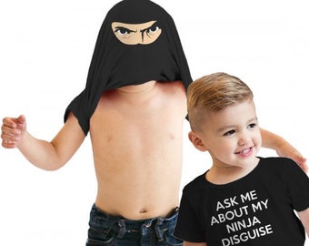 Kids Ninja Shirt, Funny Kids Shirts, Toddler Flip Shirt, Funny Toddler Shirt, Kids Flip Shirt, Ask Me About My Ninja Disguise