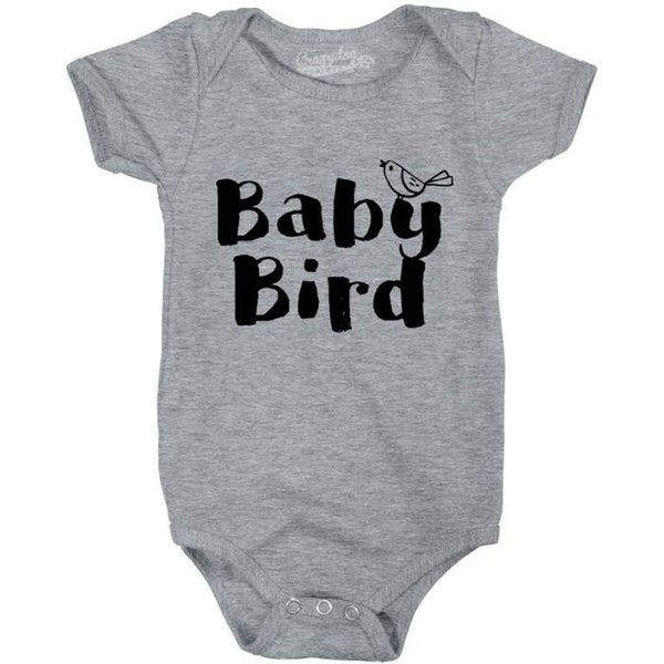 Baby Bird Romper, Funny Baby Romper, Rompers With Sayings, Cute Baby Clothes, New Mom Baby Clothes, Funny Baby Shower Gifts