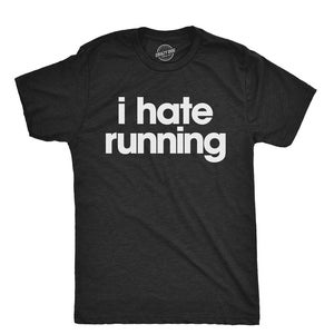 Runners Gift, Workout Shirt Men, Funny Gym T Shirt, Fitness T Shirt, T Shirt For Gym, I Hate Running, Funny Running Shirt, Runners Gift