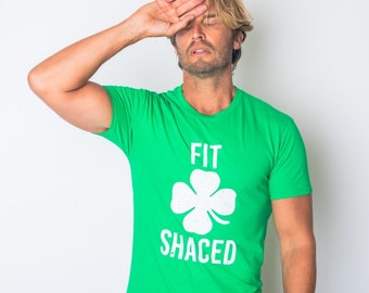 Camiseta masculina com trevo, camiseta divertida para festa irlandesa