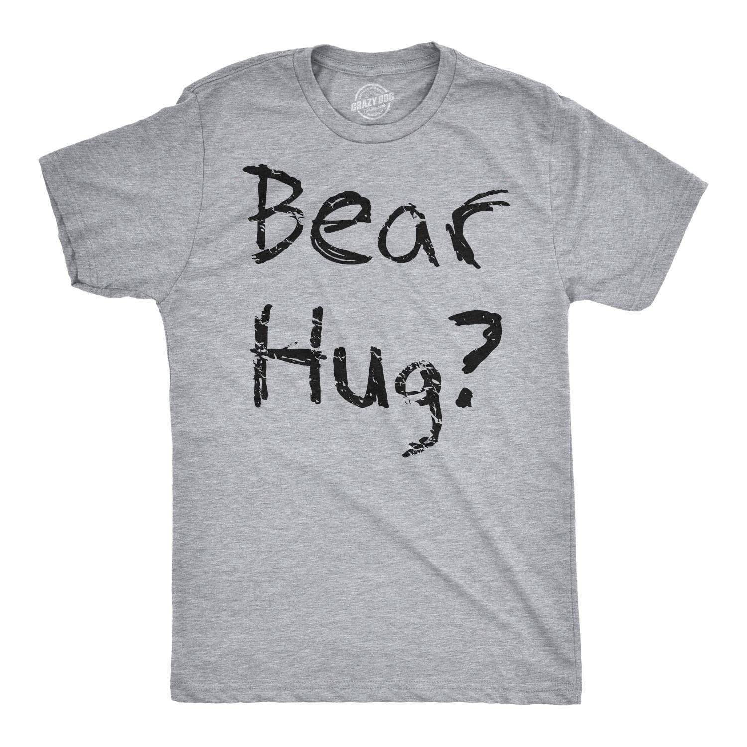 Bear Hug Flip T-shirt, Funny Bear Shirt, Interactive Camping Tee