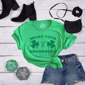 Shake Your Shamrocks T-Shirt, Funny St Patrick's Day Tee image 1