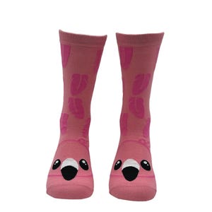 Pink Flamingo Socks, Flamingo Socks, Cute Womens Socks, Hawaiian Socks, Novelty Socks, Lets Get Flocked Up, Funny Socks Women, Summer Socks