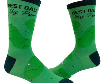 Best Dad By Par Mens Socks, Funny Dad Socks, Golf Socks, Golfing Gifts, Guys Gifts Under 20, Golf Gifts, Father's Day Gifts