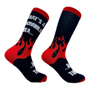 Horrible Idea Time Socks, Funny Drinking Socks for Men, Groomsmen Socks, Party Gag Gift for Him