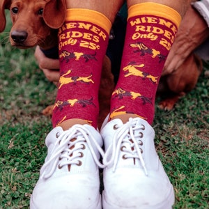Weiner Rides 25c, Dog Dad Socks, Dog Socks, Funny Socks, Funny Dog Socks, Innuendo Socks, Gifts for Dad, Dad Socks, Dog Dad, For Him