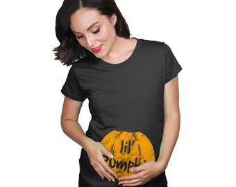 Halloween Shirts For Pregnant Moms, Pumpkin Pregnancy Shirt, Halloween Pregnant Gift, Halloween Costume Pregnant, Lil Pumpkin Pregnancy