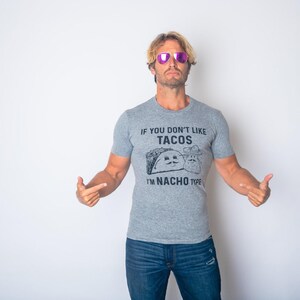 Lustiges Taco-T-Shirt für Herren, Nacho-Wortspiel-Shirt Bild 3