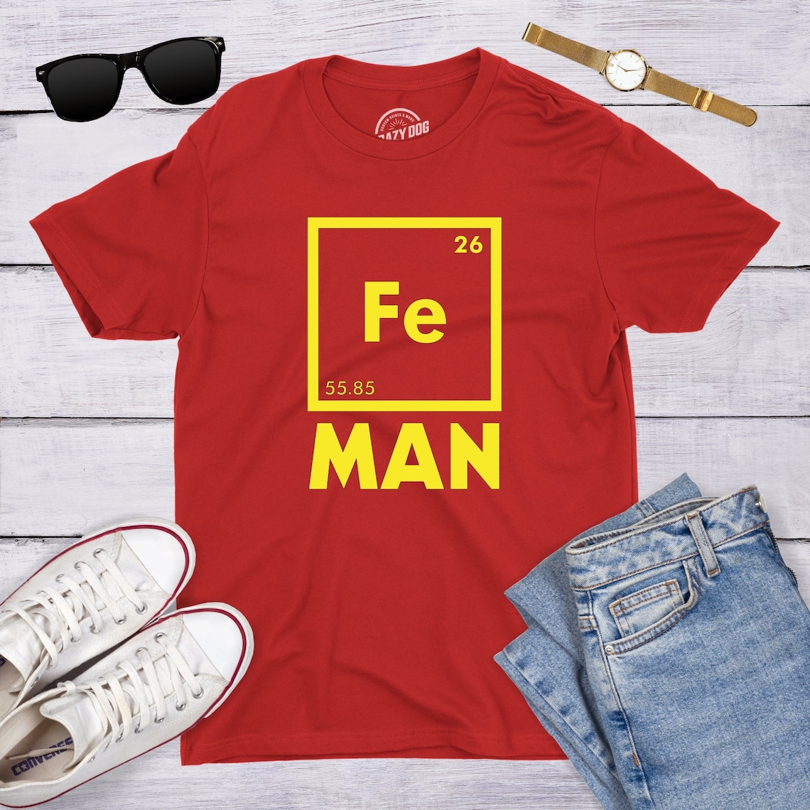 Fe Man Shirt Iron Man Shirt Scientist Shirt Funny Science - Etsy