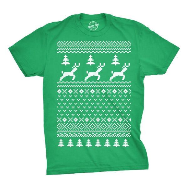 Funny Reindeer Christmas T-Shirt, Offensive Xmas Shirt