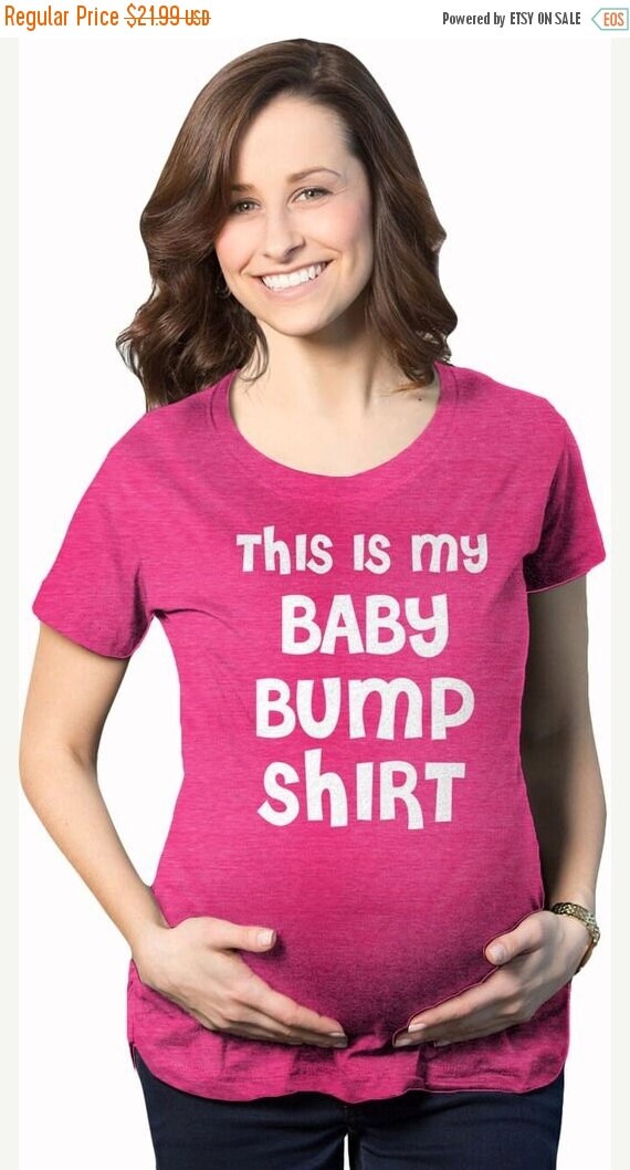Items similar to Jan Blowout 50 OFF This is my Baby Bump Shirt HEATHER ...