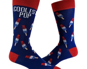 New Dad Socks, Coolest Pop Socks, Funny Father Socks, Funky Socks, Family Socks Man, New Baby Gifts Dad, Best Papa Ever, Popsicle Socks