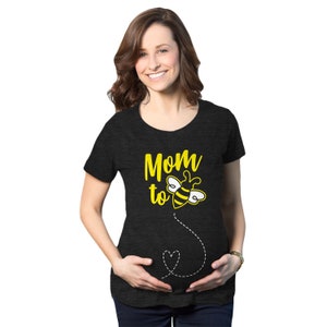 Mom To Bee Maternity Shirt, Funny Shirt Moms, New Mama T Shirt, Gift For New Moms, Mothers Day Gift, First Time Mama, Bee Shirts, Woodland