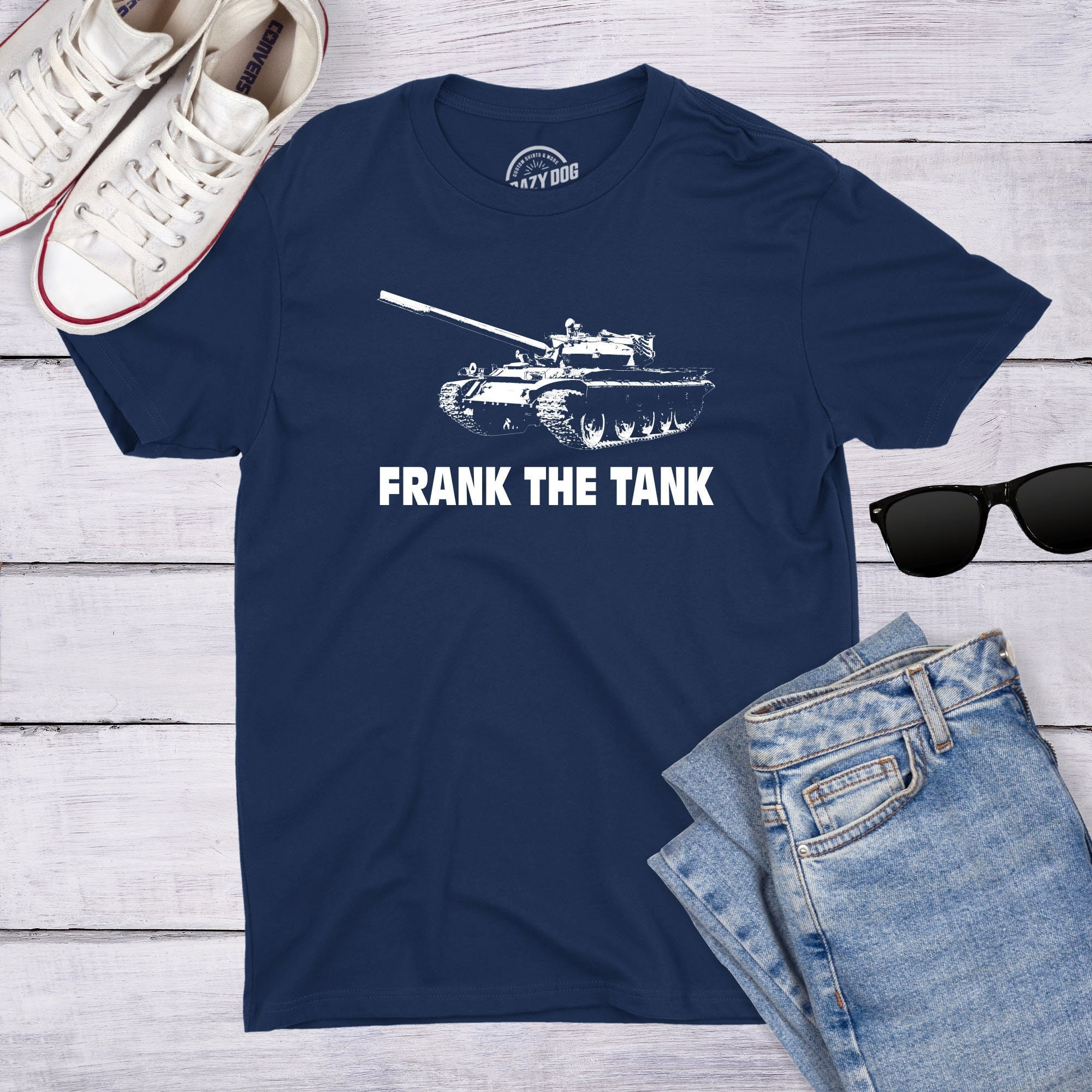 Old School Frank The Tank Logo Fill T-Shirt