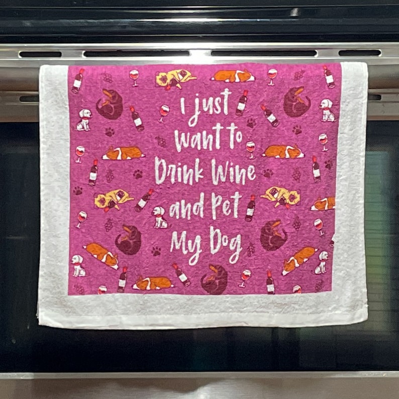 Crazy Dog T-Shirts Tea Towel - Thumbnail 3