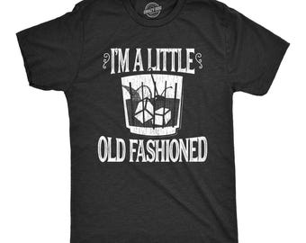 Jag är lite gammaldags whisky-t-shirt, rolig bourbon-drickströja för män