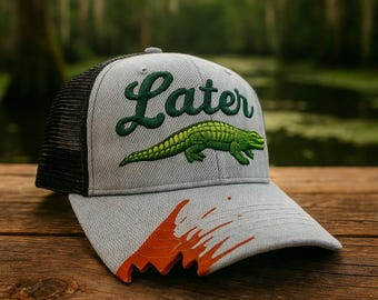 Cappello da camionista Gator Later, cappelli Bite Taken Out