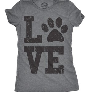 Love Dog Paw Print Shirt, Funny Dog Owner Gift image 2