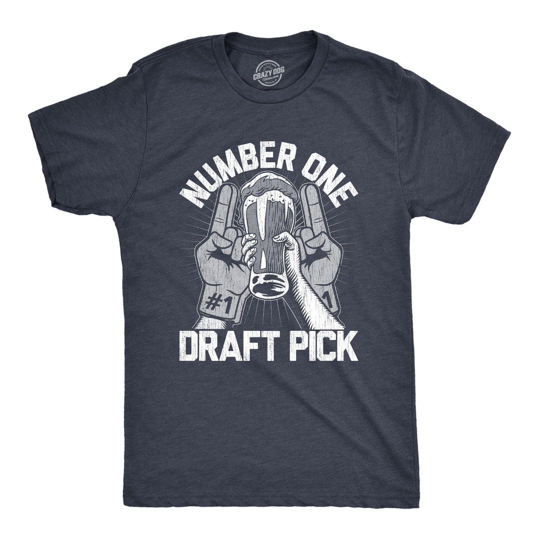 Number One Draft Pick Beer and Football Fantasy Football T Etsy