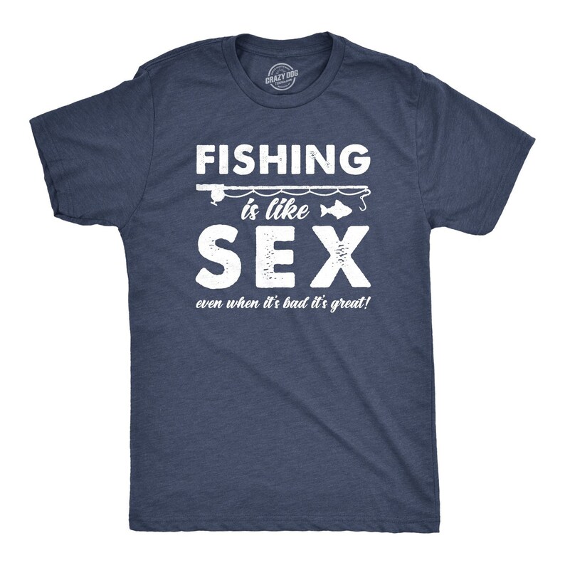 Sarcastic Fishing Sex T Shirt Men Offensive Tshirt for Etsy