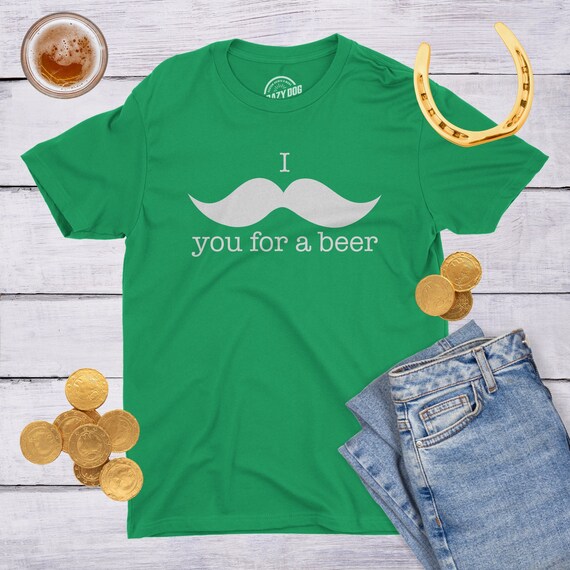 I Mustache You For A Beer, Beer Shirt Men, Funny Drinking Shirt, Beer Tee, Saint Patricks Day Shirt, St Patricks Shirt For Men Il_570xn