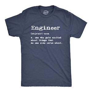 Ingenjörsdefinition T-shirt, rolig present till honom