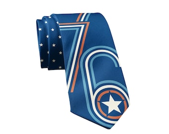 1776 Necktie: Patriotic USA Tie, History Teacher Gift