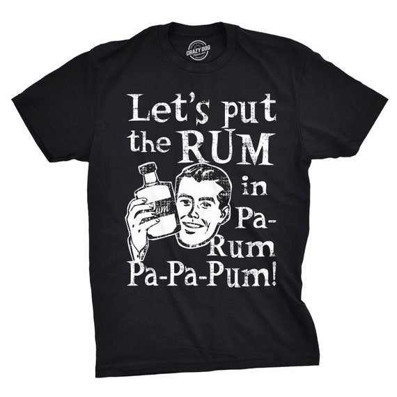 Funny Christmas Carol Shirt Man, Rum Christmas, Black T Shirt Xmas, Rum Lover Gift, Xmas Drinking Gifts Il_570xn