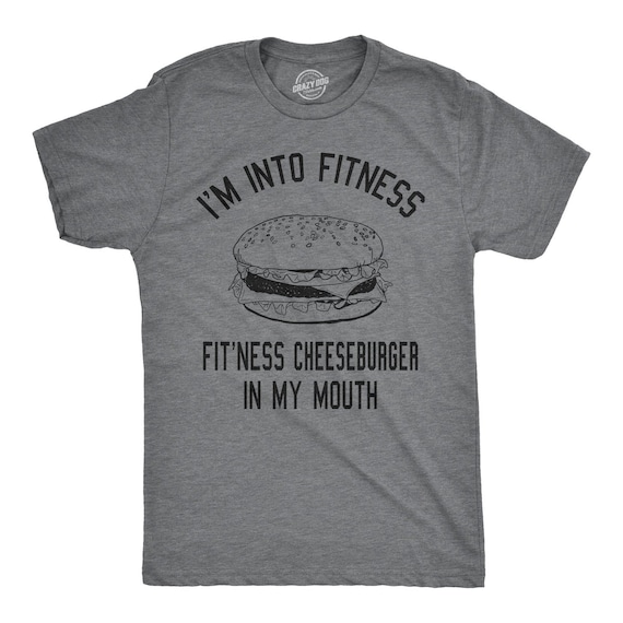 Funny Burger Lover T-Shirt Fitness Burger In My Mouth Tee Funny Burger Lover T-Shirt Fitness Burger In My Mouth Tee