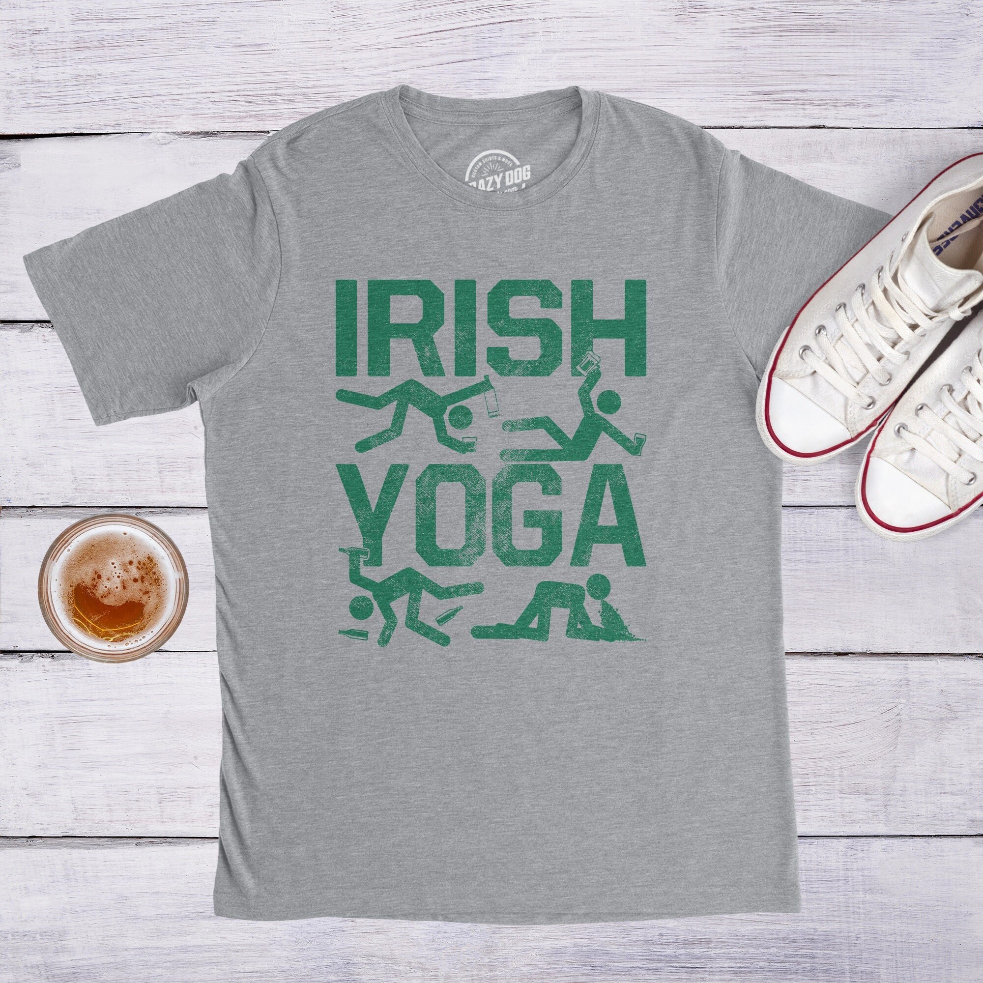 Irish Yoga Shirt Guys St Patricks Day Shirt Men Funny Irish - Etsy