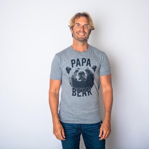 Papa Bear T-Shirt, Funny Dad Shirt for Men, Father's Day Gift for Papa or Grandpa image 2