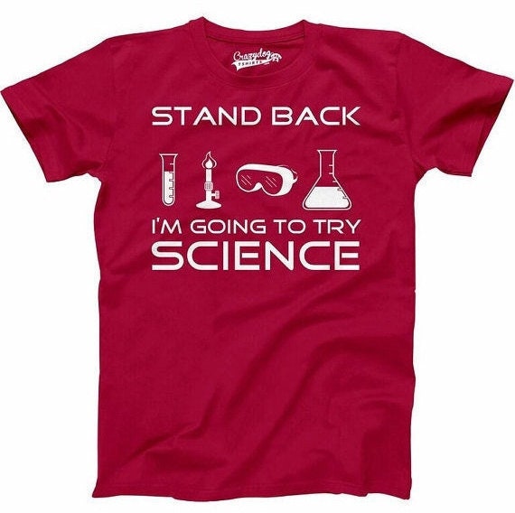 Kids Science T Shirt Boys Funny School Shirt Youths Try Etsy