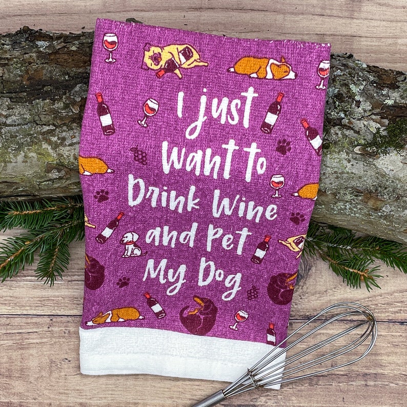 Crazy Dog T-Shirts Tea Towel - Thumbnail 2