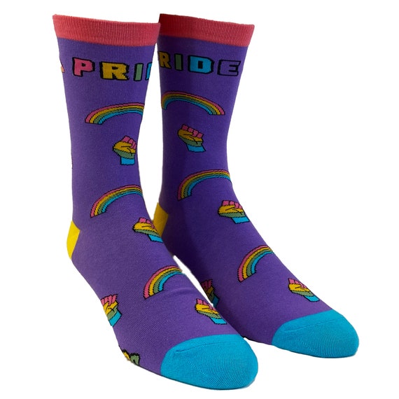 Pride Socks, Gay Pride Socks, LBGT Socks, UNISEX Socks, Rainbow Socks, Funny Socks, Pride Month, Love Socks Il_570xn