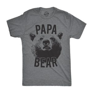 Papa Bear T-Shirt, Funny Dad Shirt for Men, Father's Day Gift for Papa or Grandpa image 1