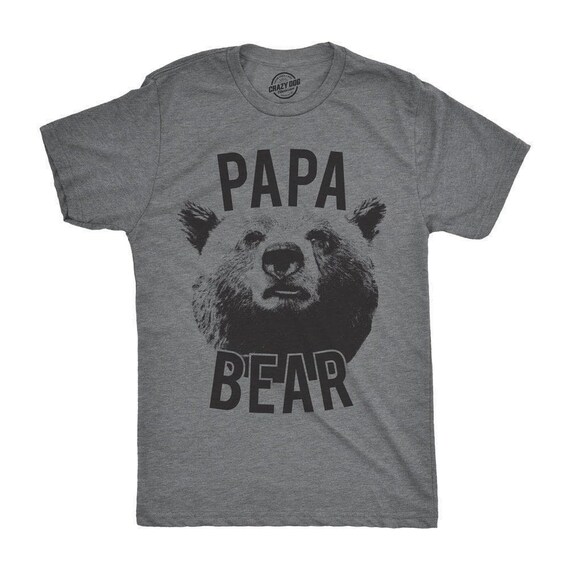 Papa Bear T-Shirt, Funny Dad Shirt for Men, Father's Day Gift for Papa or Grandpa