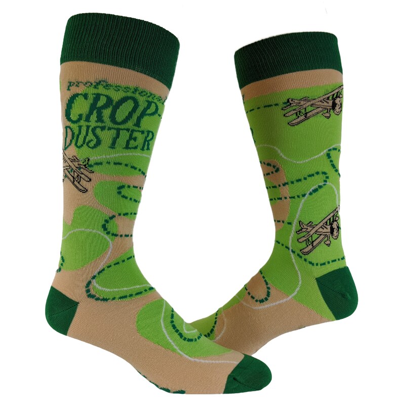 Funny Socks, Rude Socks, Professional Crop Duster Socks, Inappropriate Socks, Guys Gifts Under 20, Fart Socks, Mens Socks, Crop Duster Socks image 3