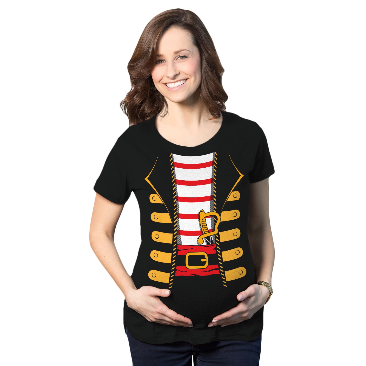 Maternity Shirt For Halloween Pirate Costume Funny Maternity Etsy