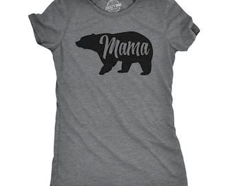 Mamma Björn T-shirt, Rolig Mamma Gåva, Mors Dag T-shirt
