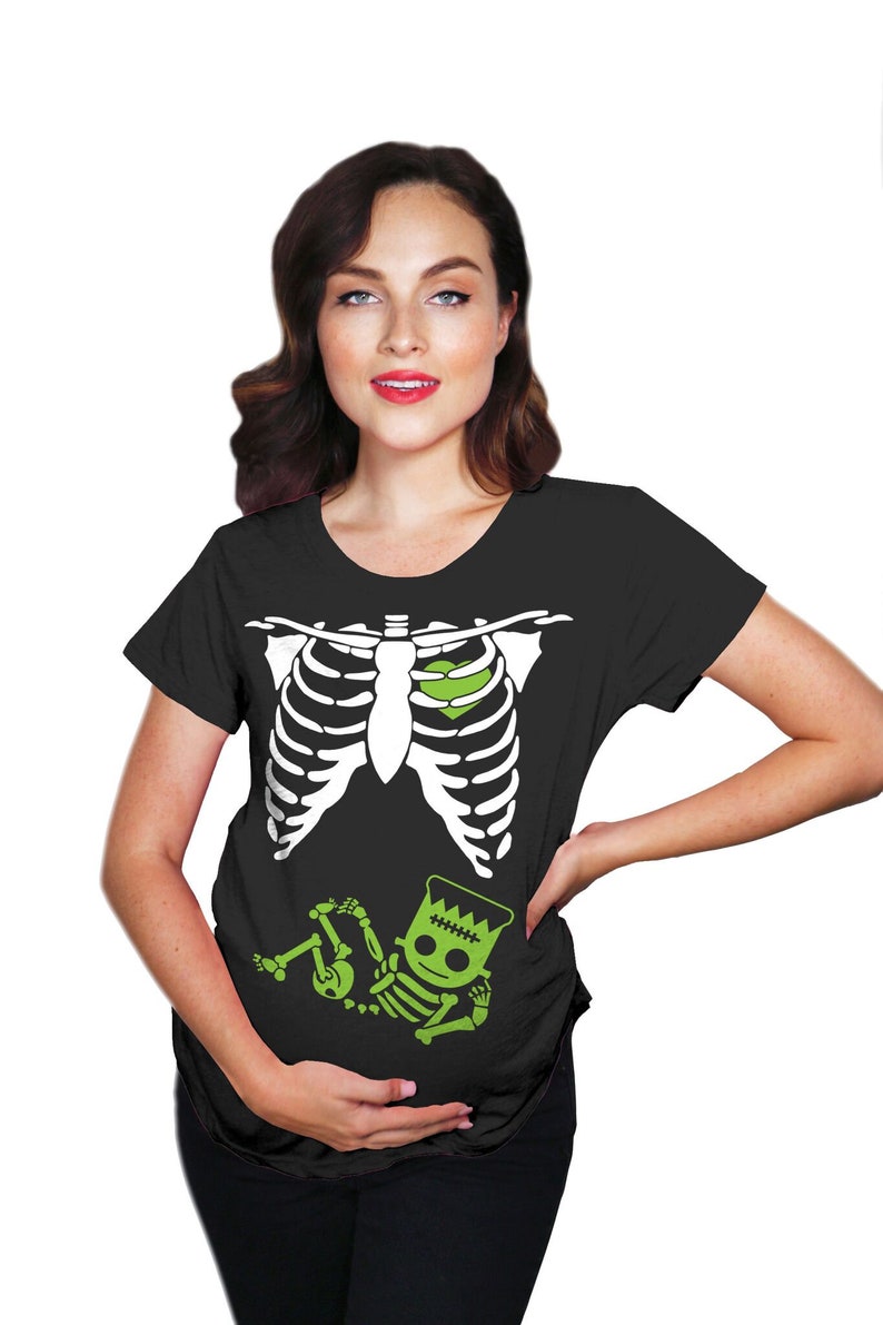 Frankenstein Skeleton Maternity Shirt Funny Pregnant Shirt | Etsy