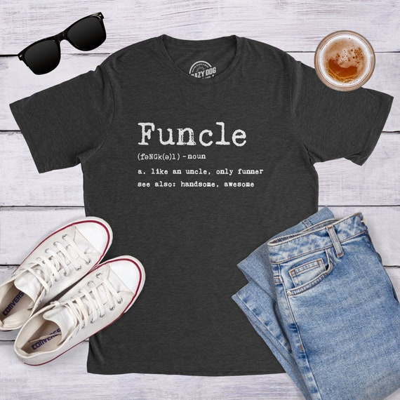 Mens Retro Vintage Funcle Sharks Tshirt Gift For Father, Uncle Mens Retro Vintage Funcle Sharks Tshirt Gift For Father, Uncle