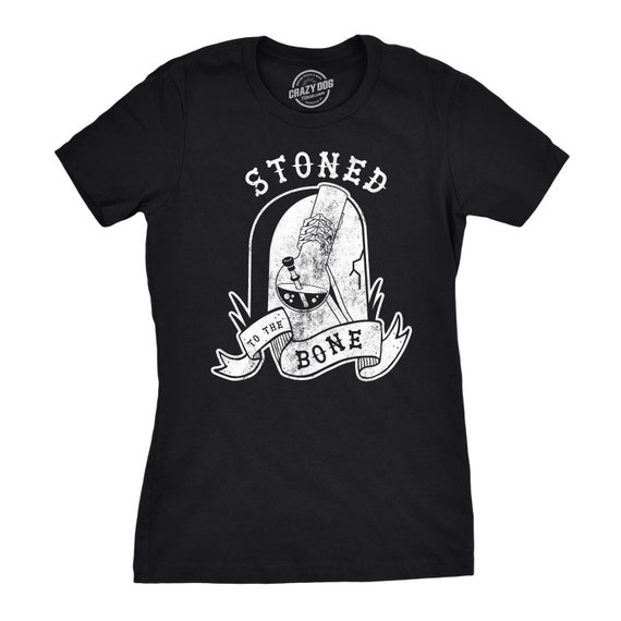 Halloween Weed Shirt, Stoned To The Bone, Stoned Bong Shirt, Mens Funny Halloween Shirt, Halloween Costume Ideas, Pot Spooky T Shirts Il_570xn