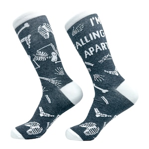 Lustige Skelett Socken, Herren Halloween Socken