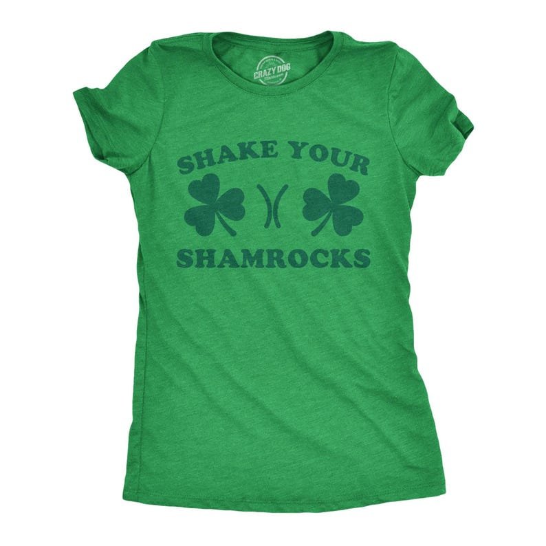 Shake Your Shamrocks T-Shirt, Funny St Patrick's Day Tee image 2