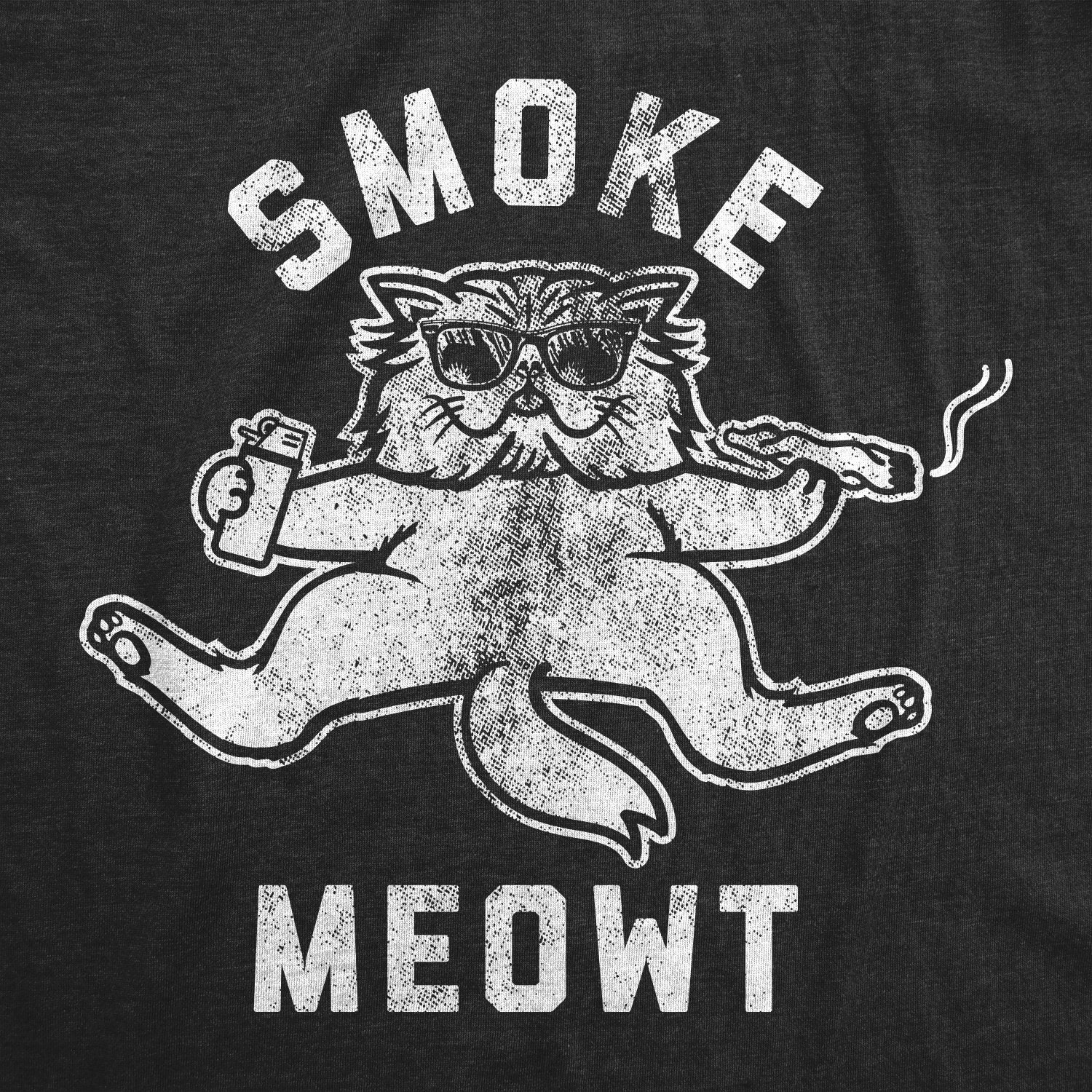 Funny Cat Shirt Smoke Meowt Mens Cat T shirt Cat Lover | Etsy