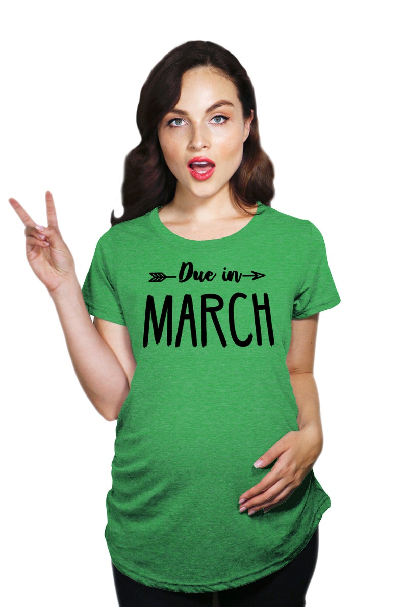 due in march maternity shirt